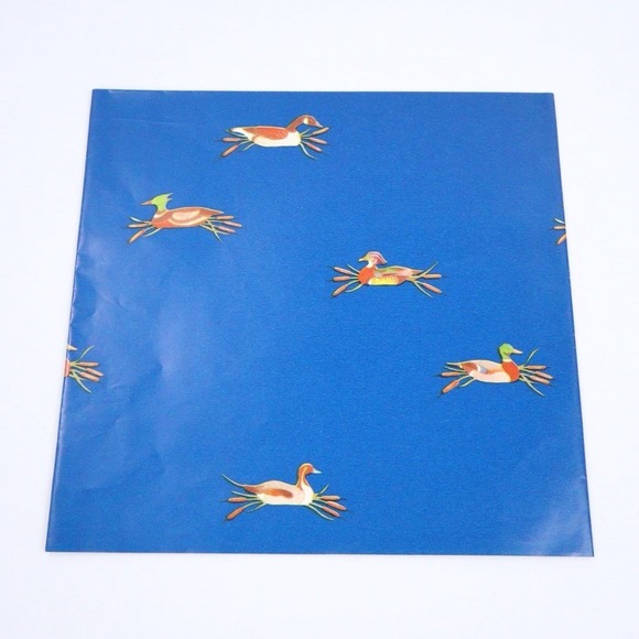 Other - VTG Mallard Duck Blue All Occassion Uncut Gift Wrap Wrapping Paper NOS